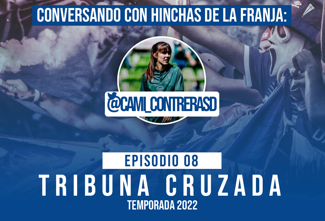 #TribunaCruzada conversando con hinchas de la Franja: @cami_contrerasd